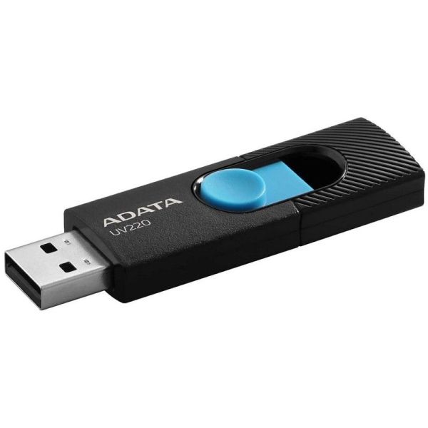 Флешка ADATA UV220 64Gb USB2.0 64Гб черный/синий