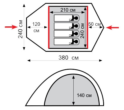Палатка Tramp STALKER 4