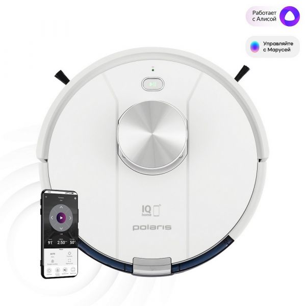 Робот-пылесос Polaris PVCR 3900 IQ Home Panorama Aqua 25 Вт белый