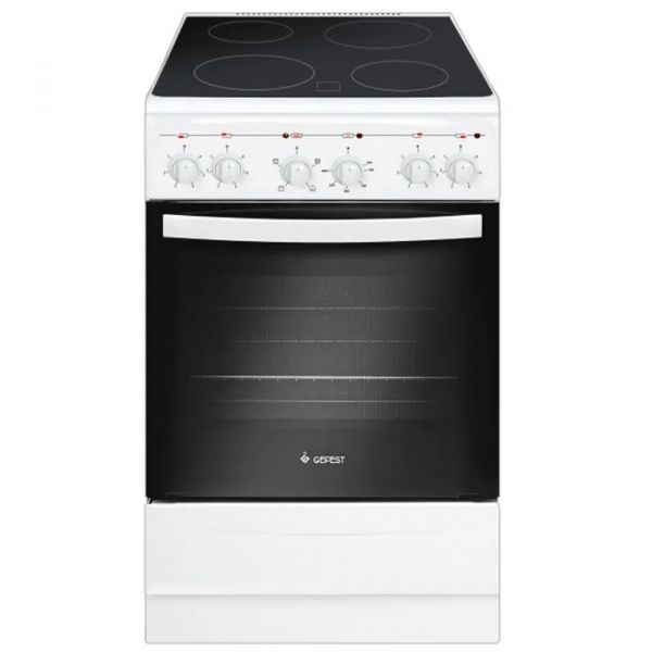 Электрическая плита GEFEST ЭП Н Д 5160-01 0033 стеклокерамика белый